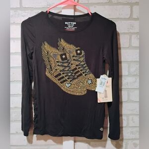 BUTTER, Blinged Out Graphic T, NWTs, Medium